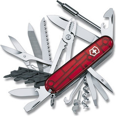 Нож перочинный Victorinox CyberTool 41 1.7775.T (91мм, 41 функция полупрозрачный, красный)
