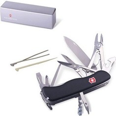 Нож перочинный Victorinox WorkChamp 0.9064.3 (с фиксатором лезвия, 21 функция, черный)