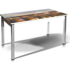 Стол МегаЭлатон Лугано белый, фотопечать №4 Рим