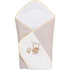 Одеяло-конверт Ceba Baby (Себа Беби) Ducklings brown вышивка W-810-050-230_1