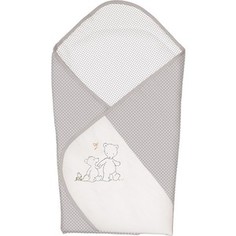 Одеяло-конверт Ceba Baby (Себа Беби) Papa Bear Grey вышивка W-810-004-260