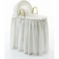 Корзина Fiorellino Premium Baby (Фиореллино Премиум Беби) плетеная с капюшоном белый