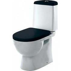 Унитаз SANITA LUXE Best Color с сиденьем микролифт, черно-белый (SL900305)