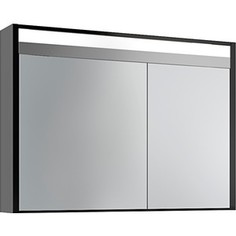 Зеркальный шкаф Edelform Карино 100, черный с эбони (2-750-43-S)