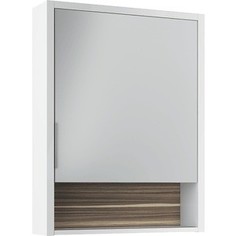 Зеркальный шкаф Edelform Белль 60, белый с макассар (2-761-44)