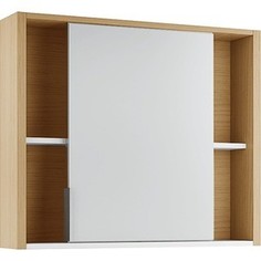 Зеркальный шкаф Edelform Уника 80, белый с дуб гальяно (2-744-45-S)