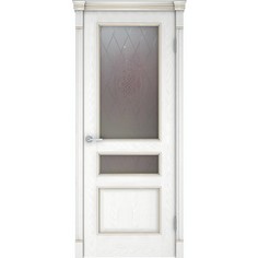 Дверь VERDA Шервуд 3 остекленная 2000х900 шпон Снежный дуб