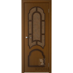 Дверь VERDA Соната остекленная 1900х550 шпон Орех