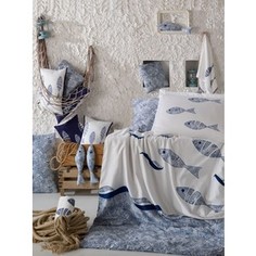 Комплект постельного белья Hobby home collection Евро, поплин, Blues, голубой (1607000135)