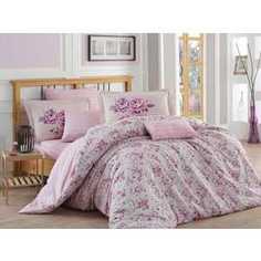 Комплект постельного белья Hobby home collection 2-х сп, поплин, Flora, лиловый (1607000052)