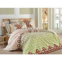 Комплект постельного белья Hobby home collection 2-х сп, поплин, Marsella, коричневый (1607000062)