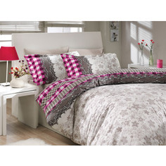 Комплект постельного белья Hobby home collection Евро, поплин, Serena, фиолетовый (1501000169)