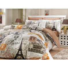 Комплект постельного белья Hobby home collection Евро, поплин, Vicenta, кремовый (1501000195)