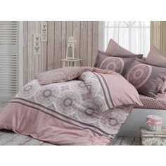 Комплект постельного белья Hobby home collection Евро, сатин, Sivlvana, розовый (1501001144)