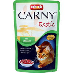 Паучи Animonda CARNY Exotic с мясом страуса для кошек 85г (83366)