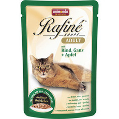 Паучи Animonda Rafine Soup Adult с говядиной, мясом гуся и яблоком для кошек 100г (83653)
