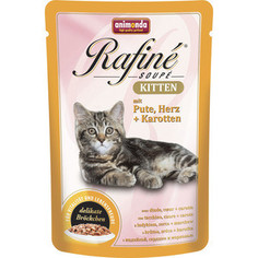Паучи Animonda Rafine Soup Kitten с мясом индейки, сердцем и морковью для котят 100г (83650)