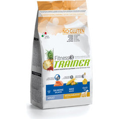 Сухой корм Trainer Fitness3 No Gluten Medium/Maxi Adult Salmon and Maize без глютена с лососем и кукурузой для собак средних и крупных пород 12,5кг