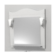 Зеркало Меркана Венеция белое со светильником (30666)
