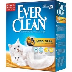 Наполнитель Ever Clean Less Trail комкующийся с ароматизатором для длинношерстных кошек 6л