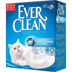 Наполнитель Ever Clean Extra Strong Clumpin Unscented экстра контроль запаха комкующийся без ароматизатора для кошек 6л