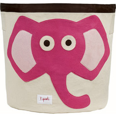 3 Sprouts Корзина для хранения Розовый слонёнок (Pink Elephant) (67501)