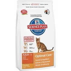 Сухой корм Hills Science Plan Optimal Care Adult with Chicken с курицей для кошек 15кг (6291) Hills