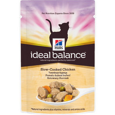 Паучи Hills Ideal Balance Slow-Cooked Chicken томленная курица с овощами для кошек 82г (10023) Hills