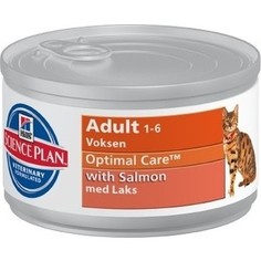 Консервы Hills Science Plan Optimal Care Adult with Salmon с лососем для кошек 85г (4535) Hills