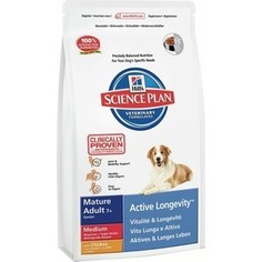 Сухой корм Hills Science Plan Active Longevity Medium Mature Adult 7+ with Chicken с курицей для пожилых собак средних пород 12кг (9272) Hills