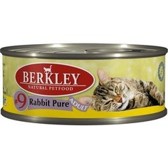 Консервы Berkley Adult Rabbit Pure № 9 с мясом кролика для взрослых кошек 100г (75108)