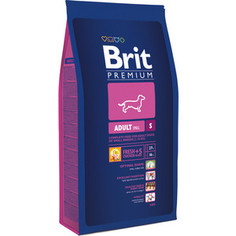 Сухой корм Brit Premium Adult S для взрослых собак мелких пород 8кг (132325) Brit*