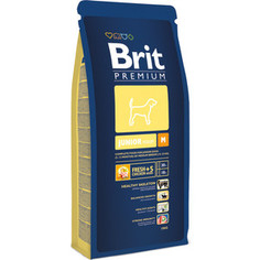 Сухой корм Brit Premium Junior M для молодых собак средних пород (2-12 мес) 18кг (132364) Brit*