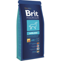 Сухой корм Brit Premium Lamb & Rice гипоаллергенный с ягнёнком и рисом для взрослых собак всех пород 18кг (132360) Brit*