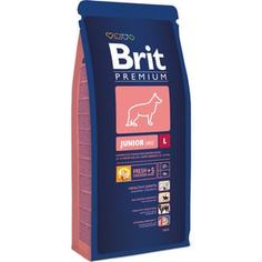 Сухой корм Brit Premium Junior L для молодых собак крупных пород 18кг (132359) Brit*