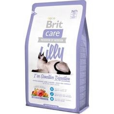 Сухой корм Brit Care Cat Lilly Sensitive Digestion беззерновой с ягненком и лососем для кошек с чувствительным пищеварением 2кг (132616) Brit*