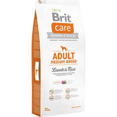 Сухой корм Brit Care Adult Medium Breed Lamb & Rice гипоаллергенный с ягненком и рисом для взрослых собак средних пород 12кг (132709) Brit*
