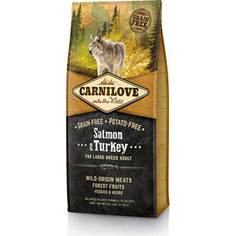 Сухой корм Brit Carnilove Adult Large Breed Grain-free Salmon & Turkey беззерновой с лососем и индейкой для собак крупных пород 12кг (150821) Brit*