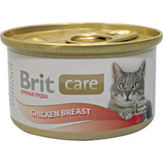 Консервы Brit Care Cat Chicken Breast с куриной грудкой для кошек 80г (100064) Brit*