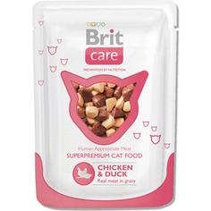 Паучи Brit Care Cat Chicken & Duck с курицей и уткой для кошек 80г (100121) Brit*