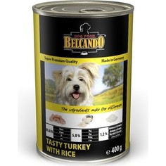 Консервы Belcando Tasty Turkey & Rice вкусная индейка с рисом для собак 400г (512535)