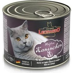 Консервы Leonardo Quality Selection Rich In Rabbit c кроликом для кошек 200г (756114)