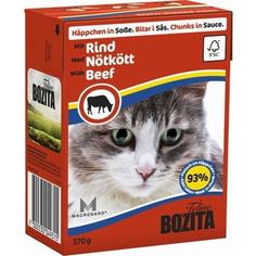 Консервы BOZITA Chunks in Sauce with Beef кусочки в соусе с говядиной для кошек 370г (4931)