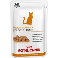 Паучи Royal Canin ВКН Senior Consult Stage 1 диета для кошек старше 7 лет без признаков старения 100г (774001)