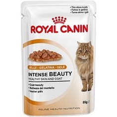 Паучи Royal Canin Intense Beauty кусочки в желе поддержание красоты шерсти для кошек 85г (785001)