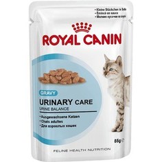 Паучи Royal Canin Urinare Care кусочки в соусе поддержание здоровья мочевыводящих путей для кошек 85г (799001)