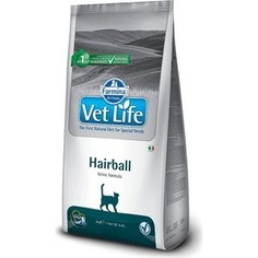 Сухой корм Farmina Vet Life Hairball Feline диета для выведения шерсти из желудка для кошек 2кг (22783)