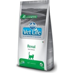 Сухой корм Farmina Vet Life Renal Feline диета при почечной недостаточности для кошек 2кг (25302)