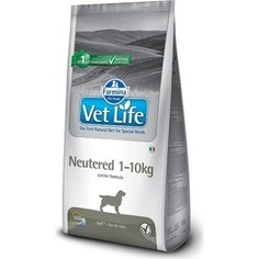 Сухой корм Farmina Vet Life Neutered Canine диета при профилактике МКБ для стерилизованных собак весом до 10 кг 2кг (22455)
