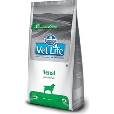 Сухой корм Farmina Vet Life Renal Canine диета при заболеваниях почек для собак 2кг (25241)